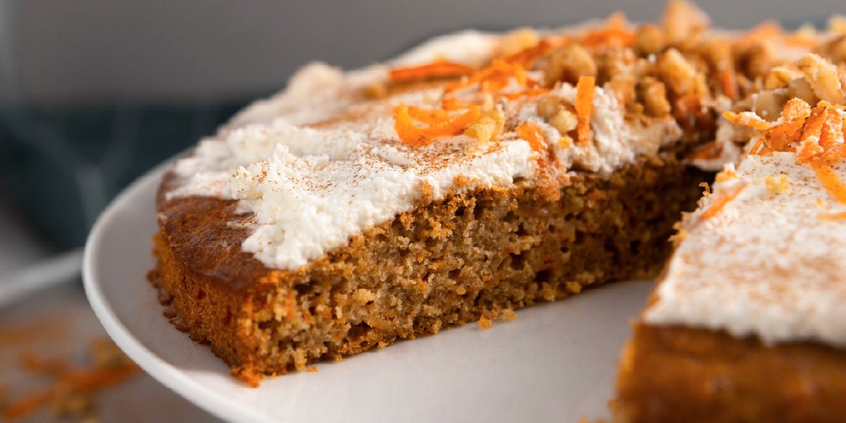 Carrot Cake saludable con pulpa de zanahoria: receta sin desperdicio con Kuvings